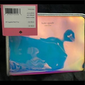 Kate Spade iridescent wristlet
